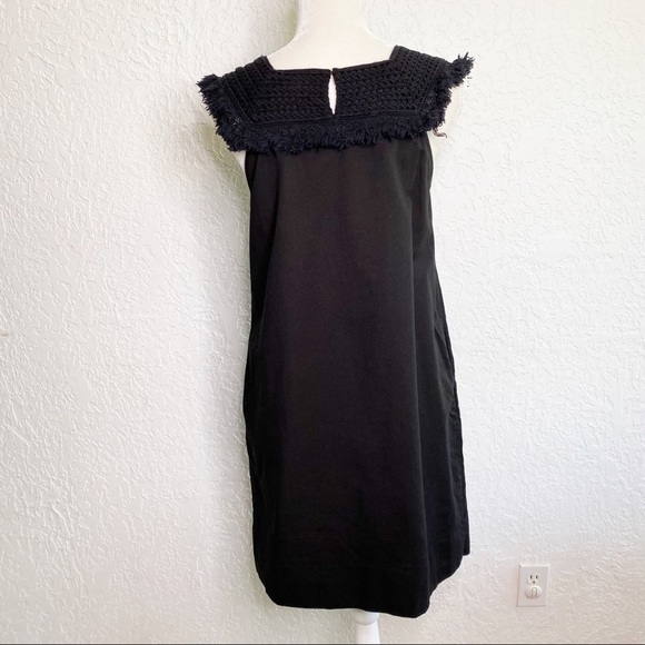 Madewell Sundream Fringe Shift Dress Crochet Size 4 tribal boho bohemian - Picture 7 of 12